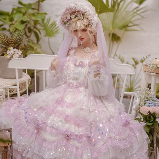 Miss Anne's Tea Party Hime Lolita Style Dress by Cat Fairy (CF08)